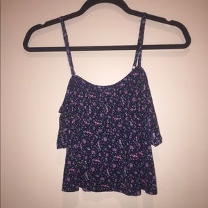 Forever 21 floral patterned adjustable tank top